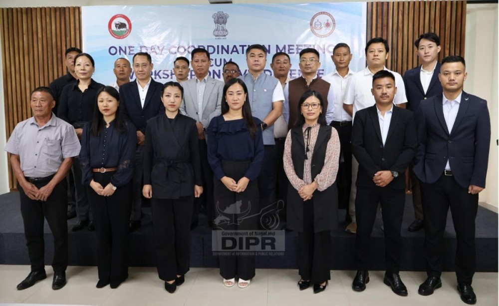 B Henok Bichem, NCS and Director General of Home Guards during the coordination meeting-cum-workshop on civil defence on October 4. (DIPR Photo)
